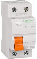 Выключатель дифференциального тока УЗО Schneider Electric Домовой 2п 25А 30мА 4,5кА тип AC картинка